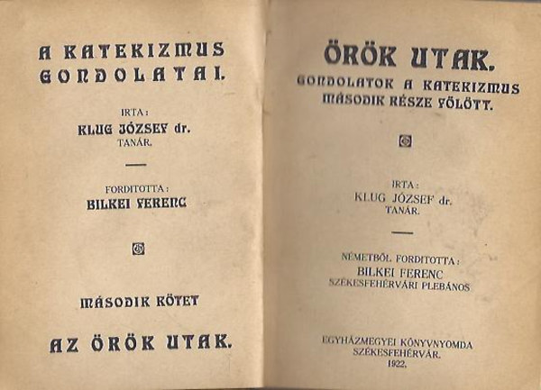 rk utak - Gondolatok a Katekizmus msodik rsze fltt