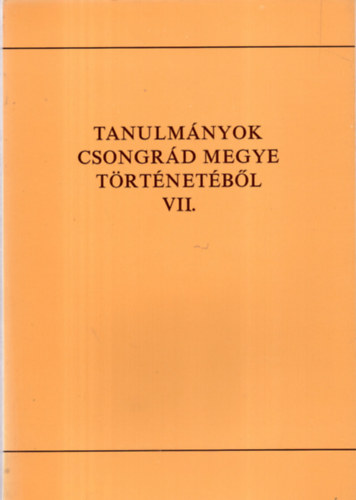 Bodnr Bla dr. - Hdmezvsrhelynek s krnyknyek fldrajzi nevei (Tanulmnyok Csongrd megye trtnetbl VII.)