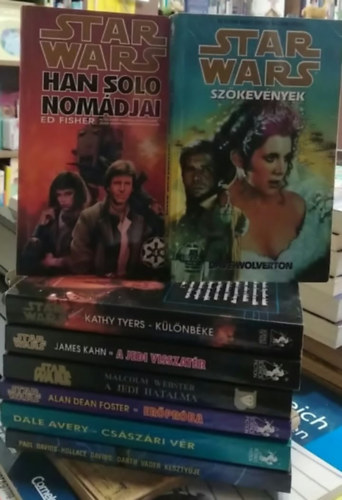 Paul Davids - Dale Avery, A. D. Foster, Ed Fisher, Malcolm Webster, James Kahn, Kathy Tyers, Dave Wolwerton Hollace Davids - 8 db-os KÖNYVMENTŐ AJÁNLAT, scifi: Vader kesztyűje+ Császári vér+ Erőpróba+ Han Solo nomádjai+ A Jedi hatalma+ A Jedi visszatér+ Különbéke+ Szökevények