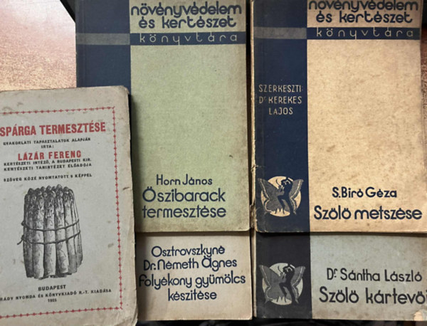 Dr. Lázár Ferenc Kerekes Lajos - 5 db kertészeti/ termesztési kötet