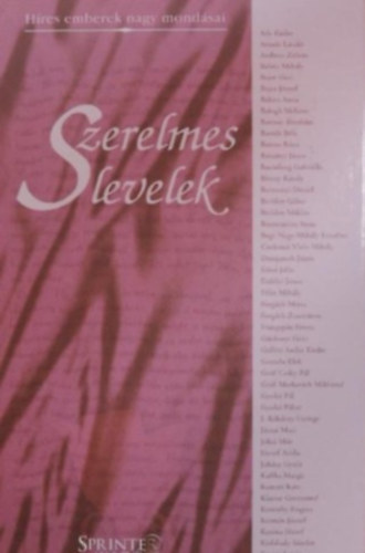 Szerelmes levelek - Hres emberek nagy mondsai