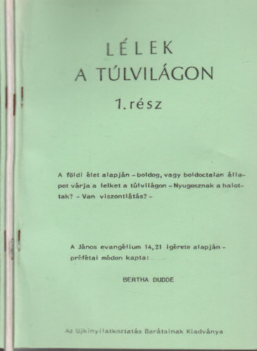 Bertha Dudde - Llek a tlvilgon 1-3. rsz