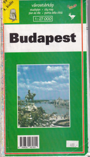 Budapest v�rost�rk�p  1: 27 000 ( 1999-es )