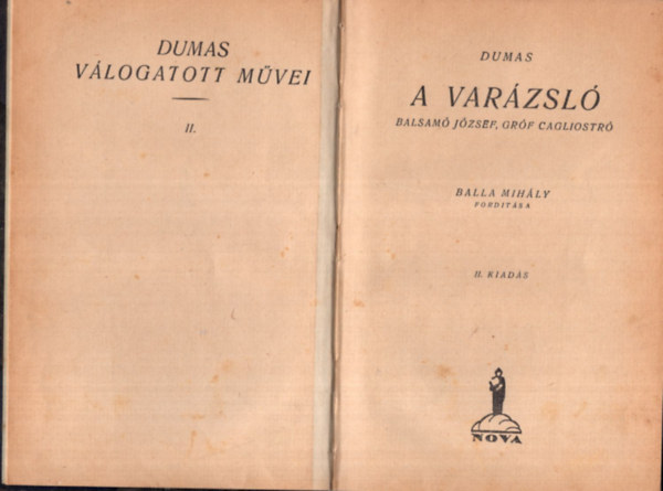Balla Mihly ford. - A varzsl- Balsam Jzsef, grf cagliostr