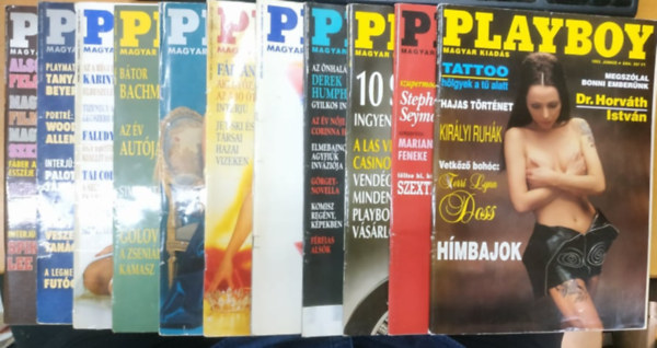 Hugh M. Hefner - 11 db Playboy, szrvnyszm: