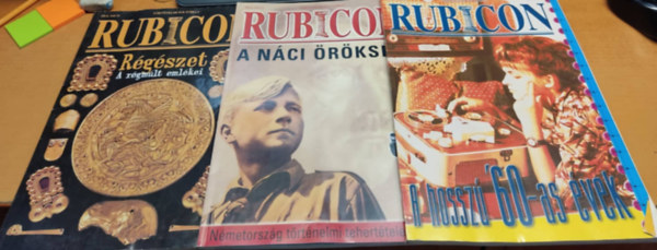Rácz Árpád (főszerk.) - 3 db Rubicon, történelmi folyóirat, szórványszámok