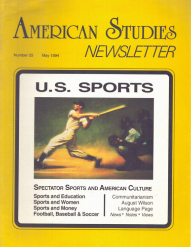 J. H. Bodenstein  (szerk.) - American Studies newsletter Number 33 May 1994