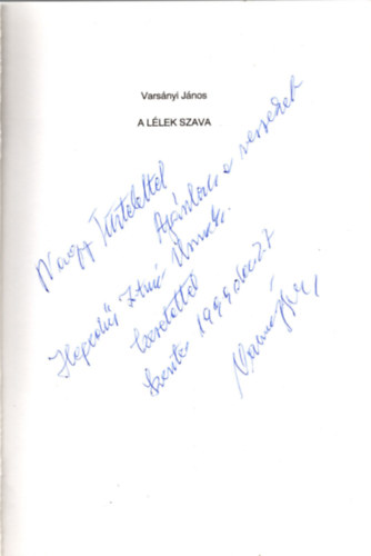 Vars�nyi J�nos - A l�lek szava versek ( DEDIK�LT )