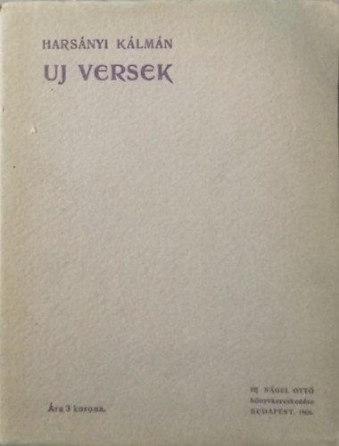 Hars�nyi K�lm�n - Uj versek