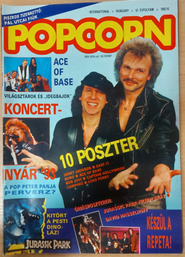 Popcorn International - Hungary VI. vfolyam 1993/10 (Poszter mellklettel)