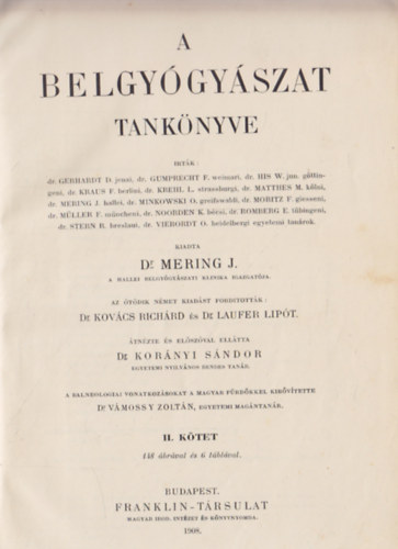 Dr. Mering J. - A belgygyszet tanknyve II.