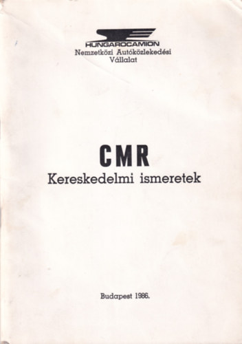 CMR - Kereskedelmi ismeretek