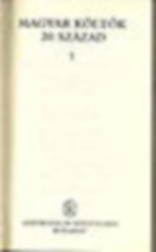 Magyar költők 20. század I.