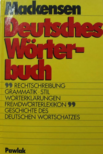 Lutz Dr. Mackensen - Deutsches Wrterbuch (Mackensen)