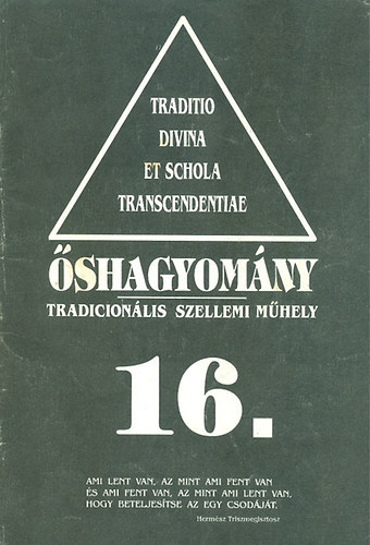 �shagyom�ny tradicion�lis szellemi m�hely 16.