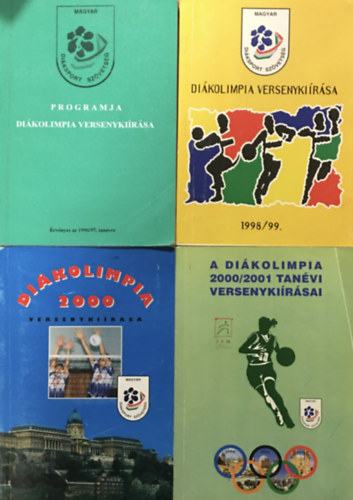 Diákolimpia versenykiírása 1996/97. + 1998/99. + 1999/2000 + A Diákolimpia 2000/2001 tanévi versenykiírásai (4 kötet)