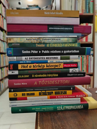 Knyvcsomag, 20 db. gazdasg, menedzsment. Brki lehet tzsds+Ha vinni akarod valamire+Mnchausen Br kerestetik+Az zleti let illamtana+A betegek jogllsa+Kathy Summer+