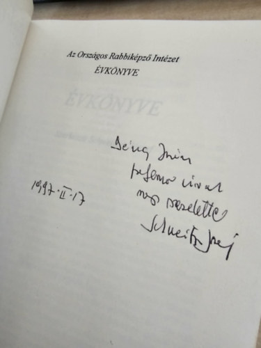 Schweitzer J�zsef  (szerk.) - Orsz�gos Rabbik�pz� Int�zet �vk�nyv 1992-1995