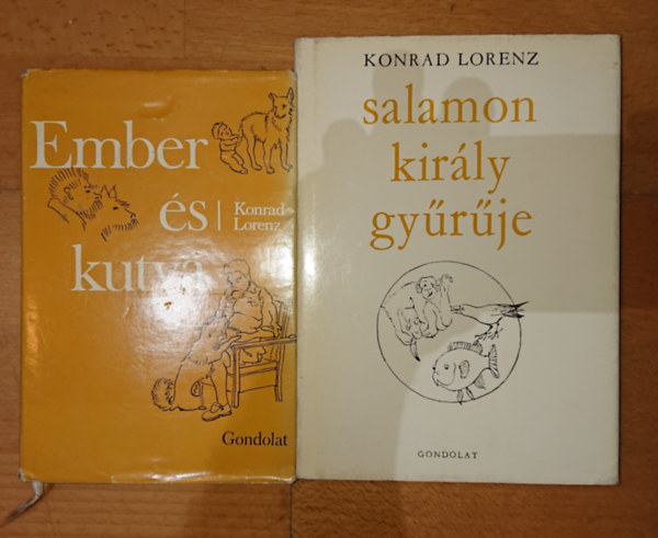Konrad Lorenz - 2 k�nyv Konrad Lorenzt�l: Ember �s kutya, Salamon kir�ly gy�r�je
