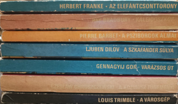 Ray Bradbury, Pierre Barbet, Ljuben Dilov, Gennagyij Gor, Czeslaw Chruszczewski, Louis Trimble Herbert Franke - Kozmosz fantasztikus k�nyvek k�nyvcsomag