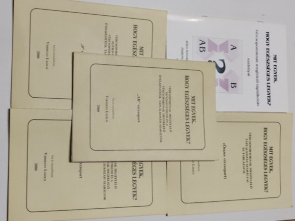 Ferencsik Istv�n - Mit egyek hogy eg�szs�ges legyek V�rcsoportnak megfelel� t�pl�lkoz�s (5 k�tet)