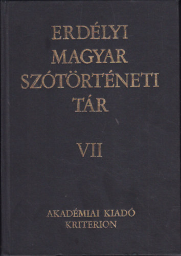 Erd�lyi Magyar Sz�t�rt�neti T�r VII. k�tet