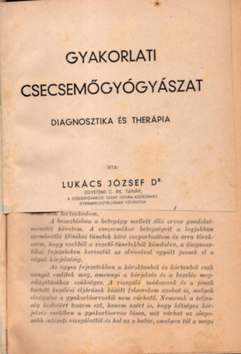 Dr. Luk�cs J�zsef - Gyakorlati csecsem�gy�gy�szat