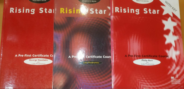 Philip Kerr, George Vassilakis, Luke Prodromou - 3 db Rising Star Pre-First Certificate Course: Practice Book with Key + Student's Book + Teacher's Book