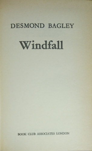 Desmond Bagley - Windfall