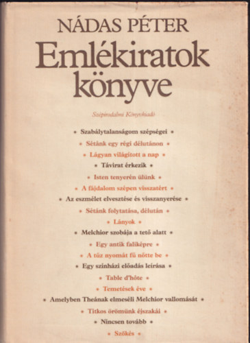 Ndas Pter - Emlkiratok knyve (I. kiads)