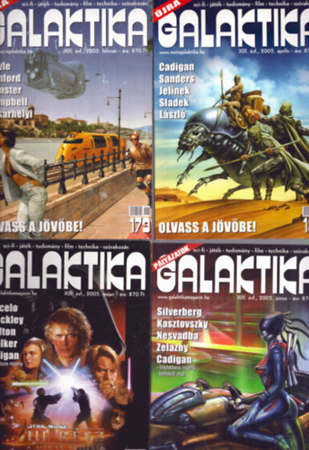 Burger Istv�n  (f�szerk.) - Galaktika XIII. �vfolyam 2005/2., 4., 5., 6., 10., 11. sz�mok (6 db)