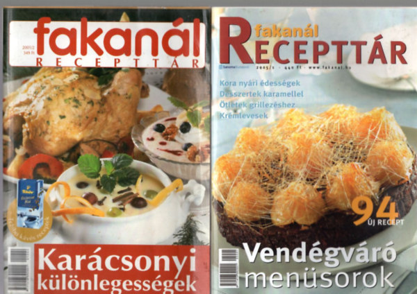 Rohrmann Katalin  (szerk.) - 3 db fakan�l receptt�r : 2005/1, 2001/2, 2002/1