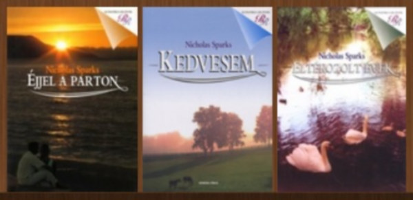 Nicholas Sparks - 3 db-os knyvcsomag (jjel a parton, Kedvesem, Eltkozolt vek)