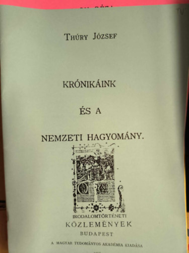 Thry Jzsef - Krnikk s a nemzeti hagyomny