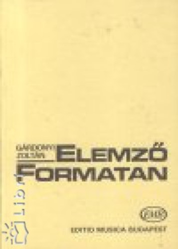 Gárdonyi Zoltán - Elemző formatan