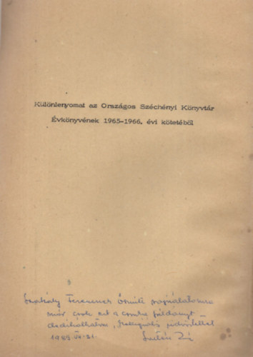 Soltsz Zoltnn - XVI. szzadi knyvgyjtk ktetei a gyngysi memlkknyvtr  antikva-gyjtemnyben- Dediklt- Klnlenyomat