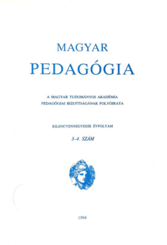 Magyar pedaggia 1994/3-4. szm