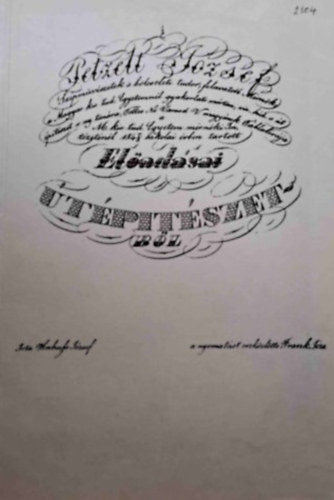 T�th L�szl� - Petzelt J�zsef el�ad�sai �t�p�t�szetb�l