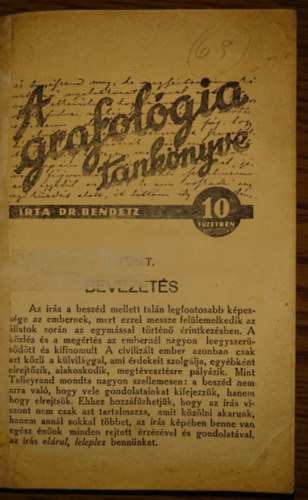 Dr. Bendetz - A grafolgia tanknyve 10 fzetben (egybektve)