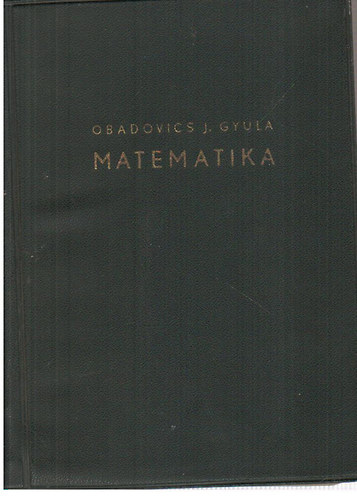 Obadovics Jzsef Gyula - Matematika