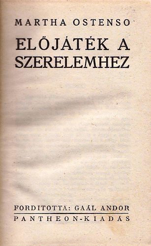 Martha Ostenso - El�j�t�k a szerelemhez