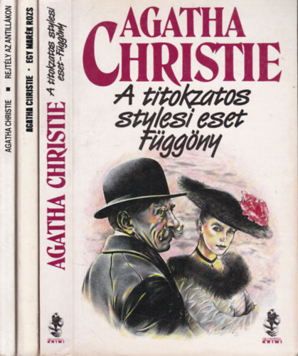 Agatha Christie - 3 db Agatha Christie kötet (A titokzatos stylesi eset - függöny egy kötetben + Egy marék rozs + Rejtély az Antillákon)