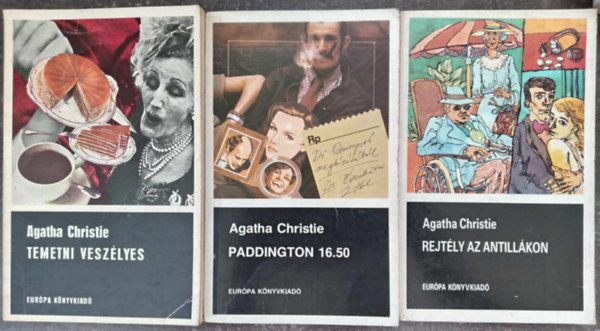 Agatha Christie - Agatha Christie krimik (3db.): Temetni veszélyes + Paddington 16.50 + Rejtély az Antillákon