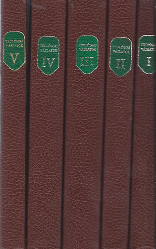 Alszeghy-Nagy-Szabó-Weissmahr - Teológiai vázlatok I.-V.