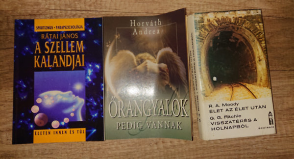R�tai J�nos, R.A. Moody Horv�th Andrea - 3 k�nyv a t�lvil�gr�l:�rangyalok pedig vannak, A szellem kalandja, �let az �letb ut�n/Visszat�r�s a holnapb�l