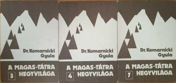 A magas tátra hegyvilága könyvcsomag