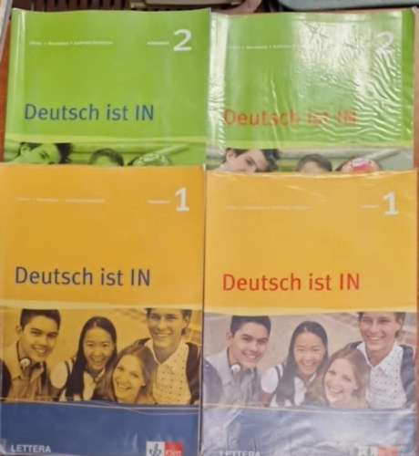 Dikova - 4db Deutsch ist IN 1-2 - Arbeitsbuch (munkafzet) + Lehrbuch (tanknyv)