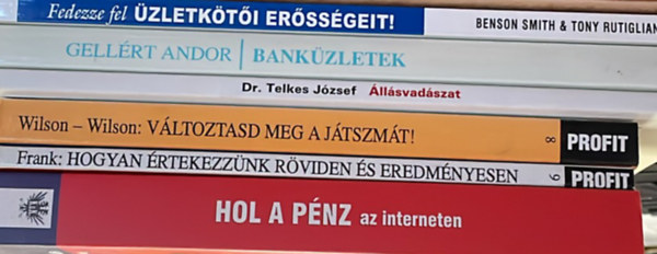 Dr. Telkes Jzsef, Larry Wilson Gellrt Andor - Milo O. Frank, Szab Ferenc Hersch Wilson - 6 db. kzgazdasgi tmj knyv