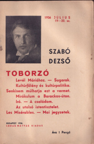 Toborz (Szab Dezs fzetek 19-20.)