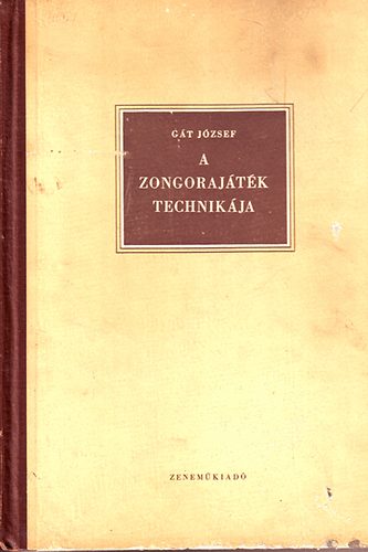 Gát József - A zongorajáték technikája